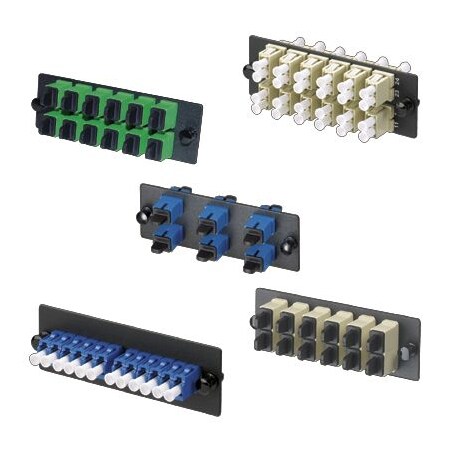 Panduit 12 PORT PANEL LC DUPLX LOADED, 24-F SM OS1/OS2 BLUE ADAPTERS FAP12WBUDLCZ